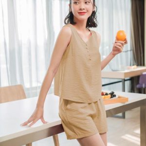 Bộ đùi cộc Cardina 3DF02 cổ V sát nách