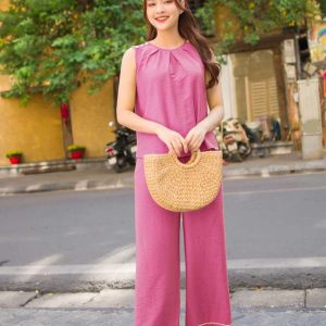 Bộ dài cộc Cardina 3DF05 sát nách Sen