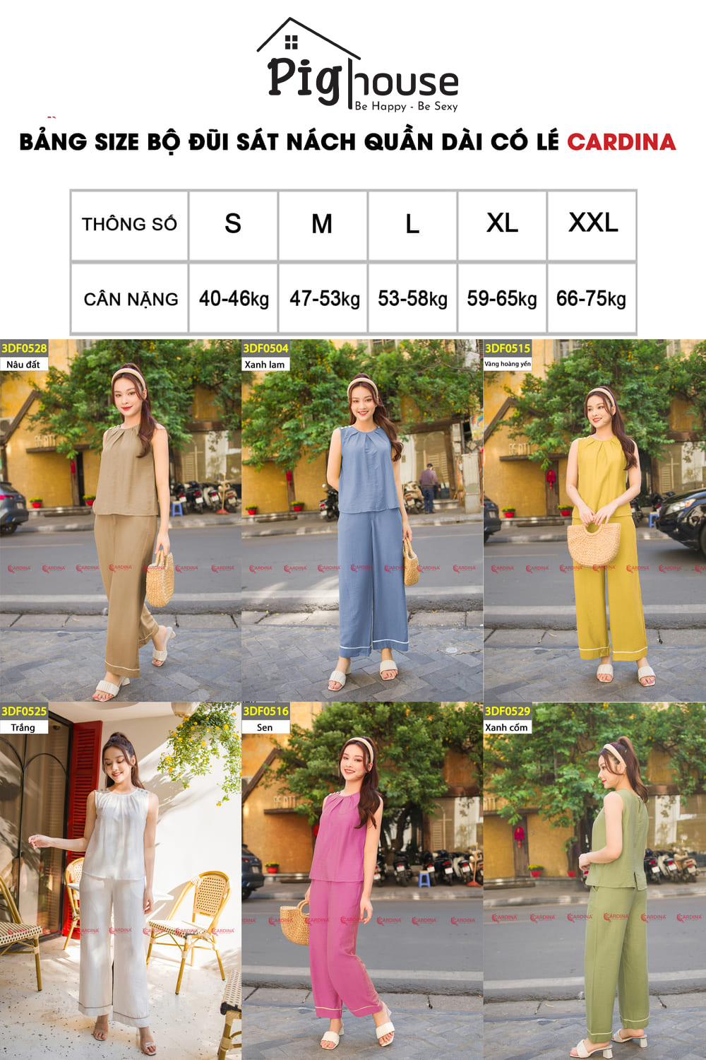 Bộ dài cộc Cardina 3DF05 sát nách