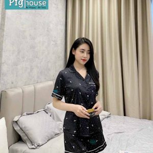 Bộ pijama đùi chấm bi