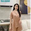 Bộ pijama đùi chấm bi