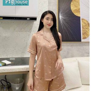 Bộ pijama đùi chấm bi