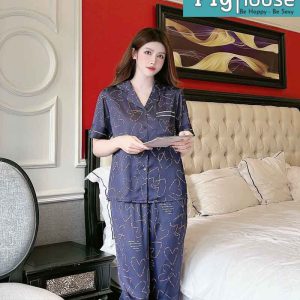 Bộ pijama ngố tim to