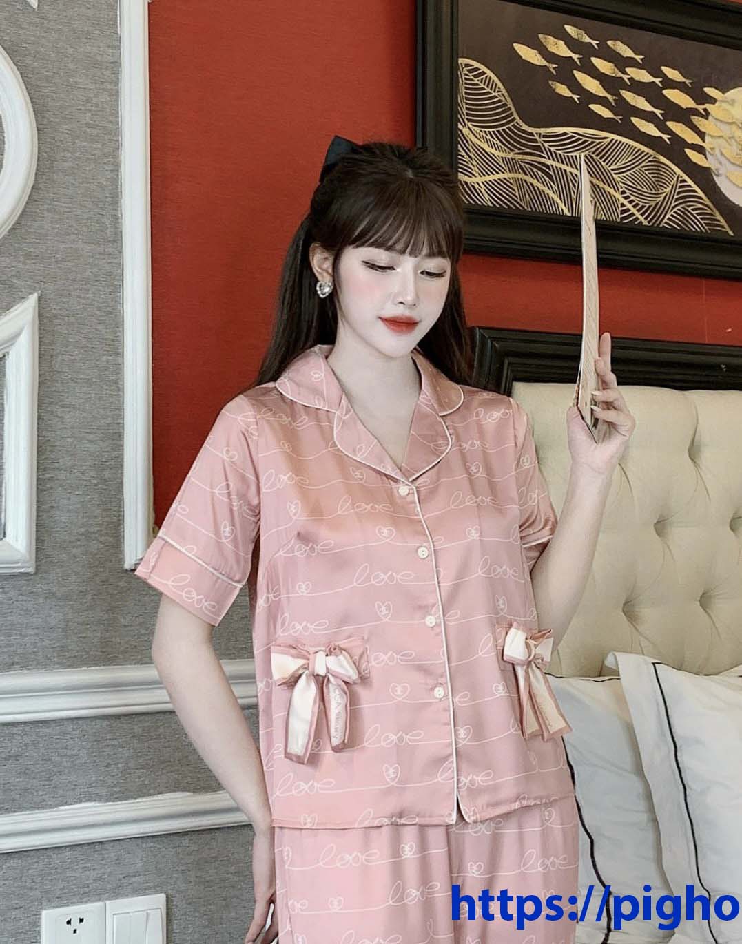 Bộ đùi cộc Hồng đậm EGA