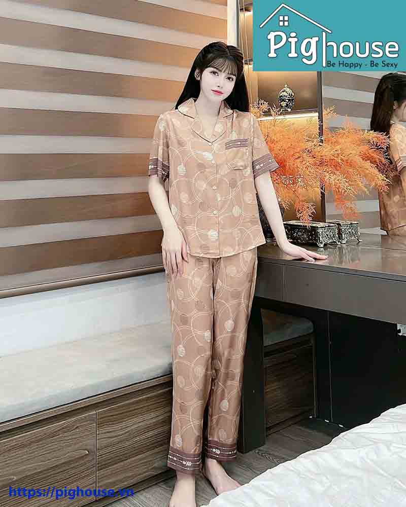 Bộ dài cộc dây màu nâu