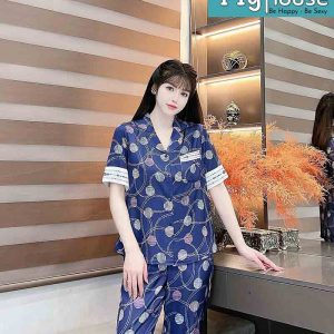 Bộ dài cộc dây màu xanh