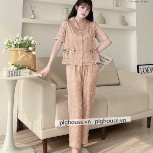 Bộ dài cộc Pijama hình tai nghe