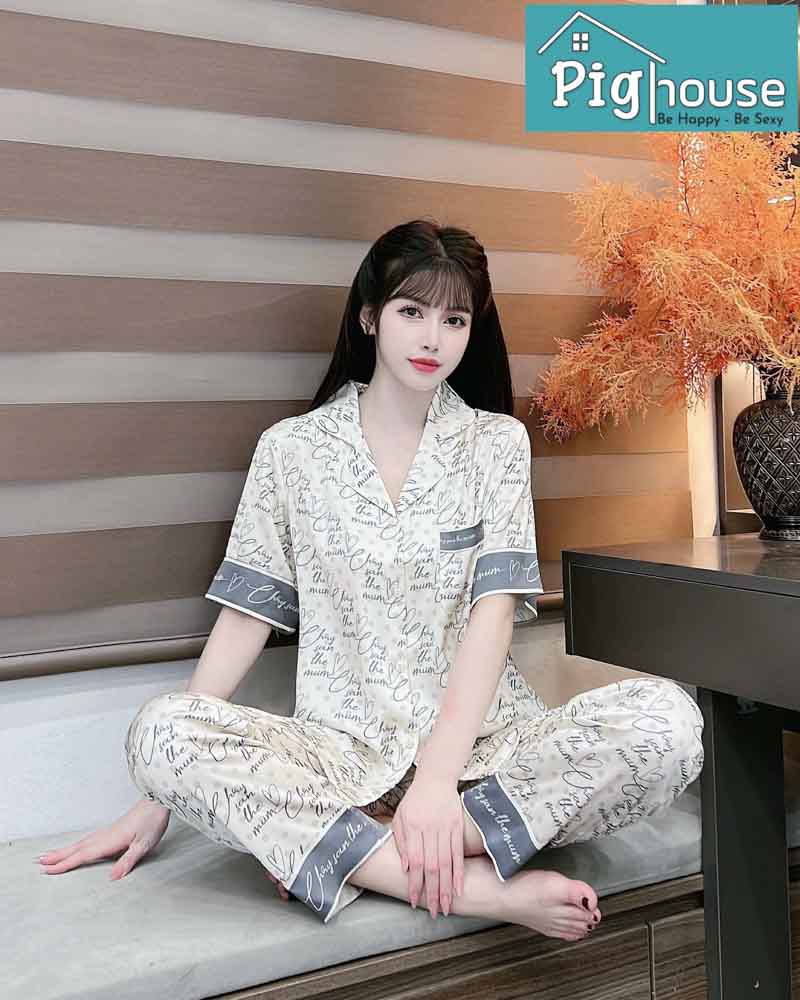 Bộ dài cộc Pijama chữ the mum