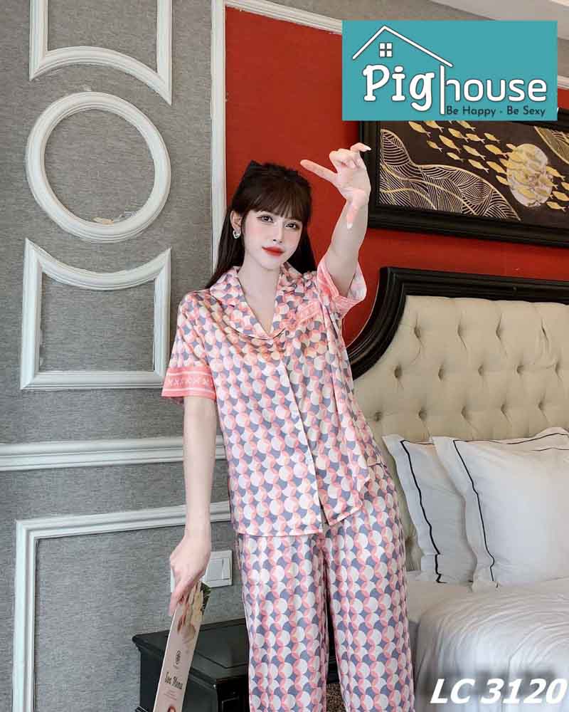 Bộ dài cộc Pijama họa tiết trăng khuyết