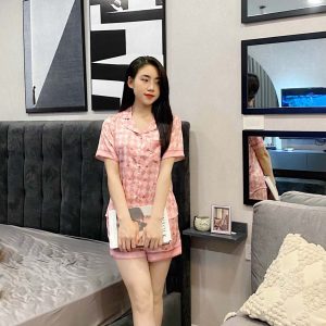 Bộ pijama đùi chữ Love you