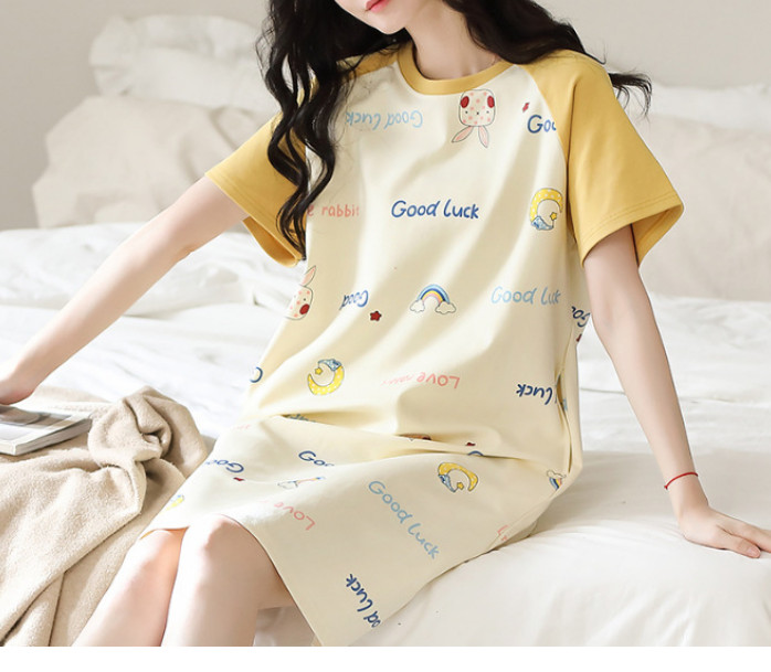 Váy xuông chữ good luck đồng giá