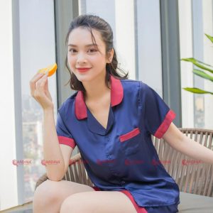 Bộ đùi pijama Cardina lụa trơn 1PI25