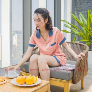 Bộ đùi pijama Cardina lụa trơn 1PI25