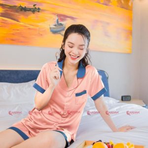 Bộ đùi pijama Cardina lụa trơn 1PI25