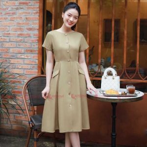 Đầm ký giả công sở Cardina 3VK04