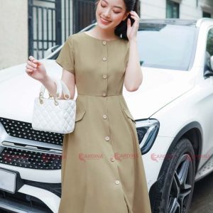 Đầm ký giả công sở Cardina 3VK04