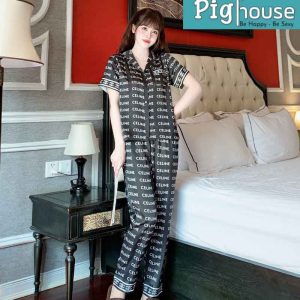 Bộ dài cộc pijama chữ celine