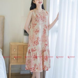 Đầm suông cardina sát nách 3VM02