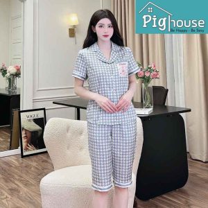 Bộ Pijama ngố họa tiết chữ Rabbit