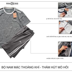 Bộ nam cổ tròn rinoboss BNA532