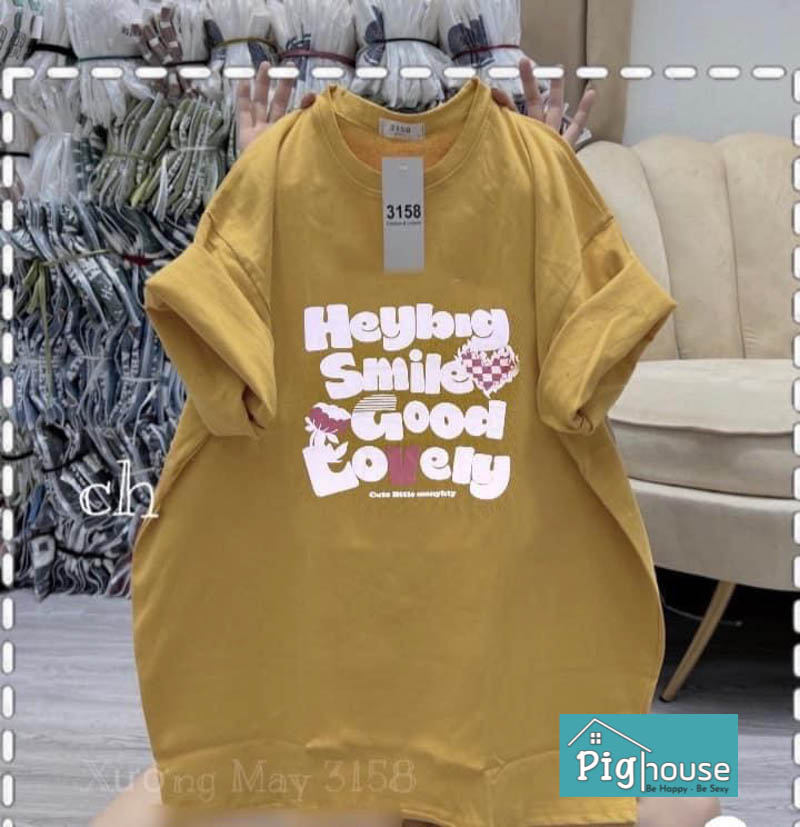 Áo phông đồng giá in hình chữ lovely
