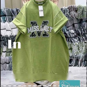 Áo phông đồng giá chữ miss lazy