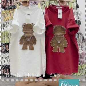 Áo phông đồng giá in hình gấu