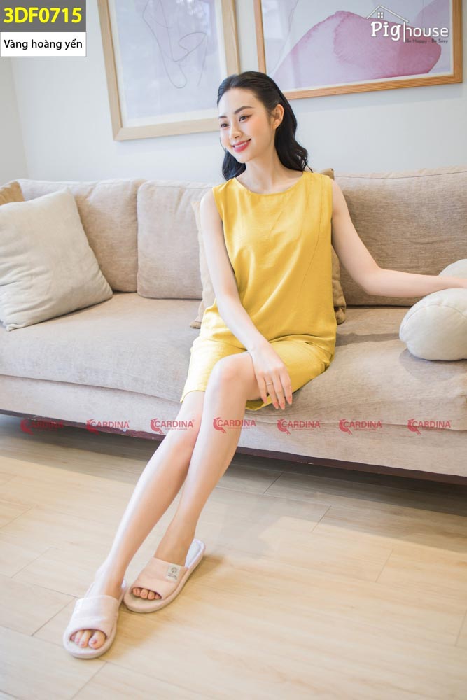 Bộ Pijama đùi cao cấp Cardina đùi 3DF07