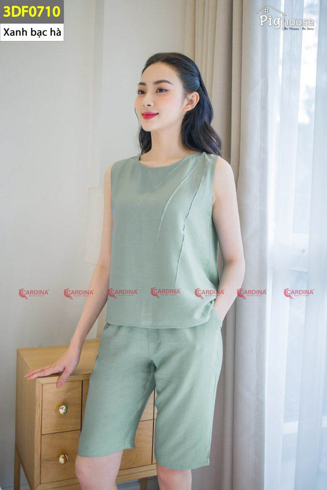Bộ Pijama đùi cao cấp Cardina đùi 3DF07