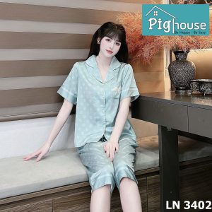 Bộ Pijama Lửng In Hình Kim Cương