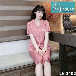 Bộ Pijama Lửng In Hình Kim Cương