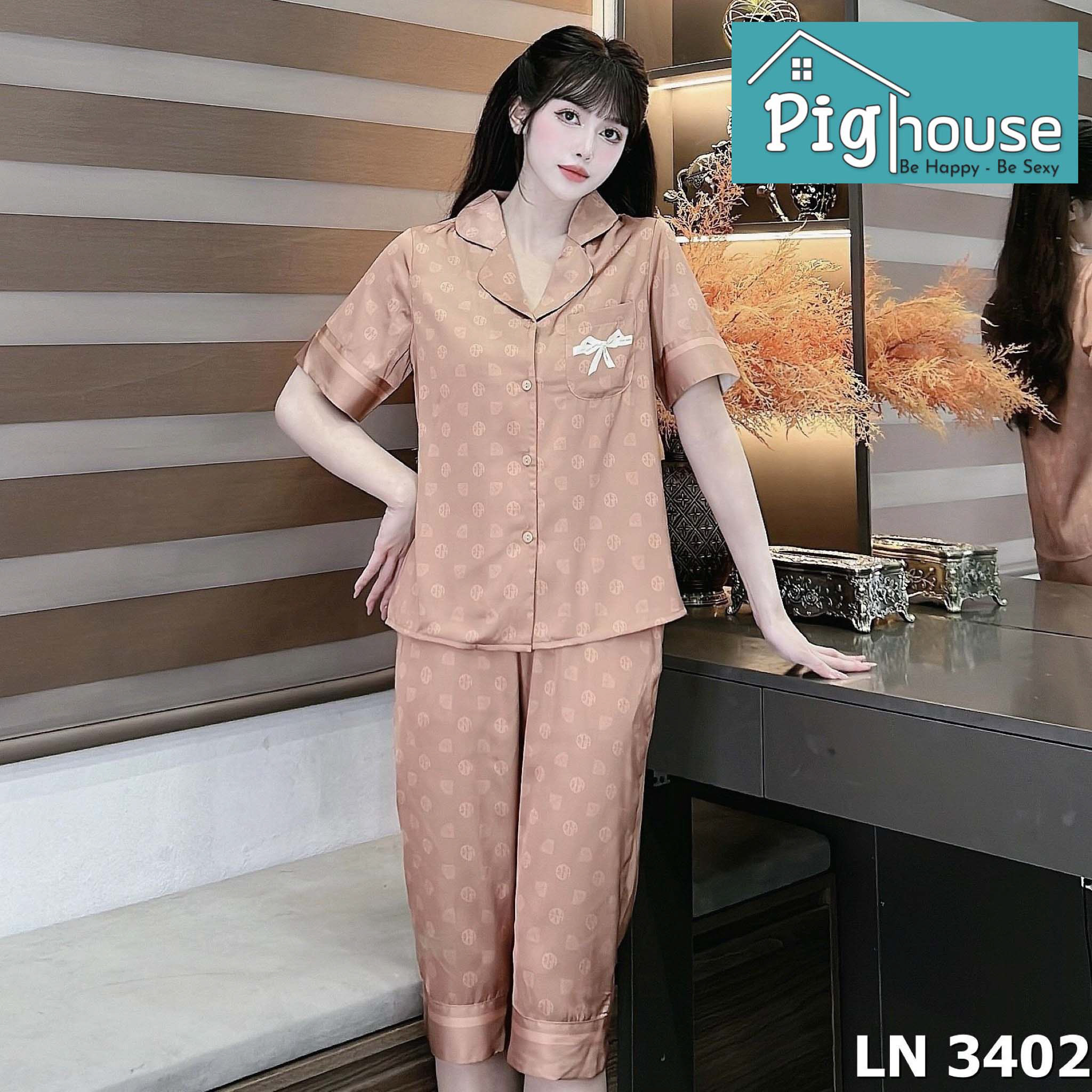 Bộ Pijama Lửng In Hình Kim Cương