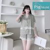 Bộ pijama đùi chấm tròn LV