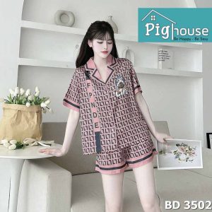 Bộ pijama đùi họa tiết chữ FPNDE