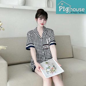 Bộ pijama đùi chữ life time love