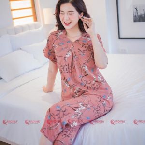 Bộ pijama lửng Cardina 3LF02 chất liệu lanh tre nhật