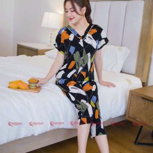 Bộ lụa mango ngố Cardina cổ V 3MF02