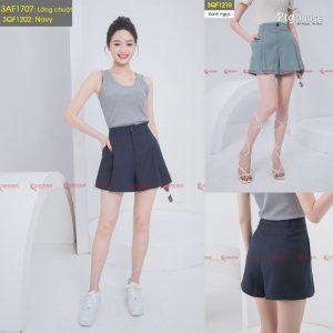 Quần Short Cardina dáng A xếp ly thân trước 3QF12