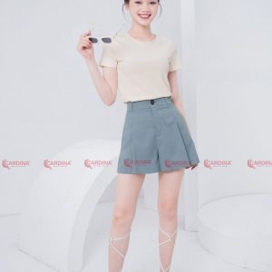 Quần Short Cardina dáng A xếp ly thân trước 3QF12