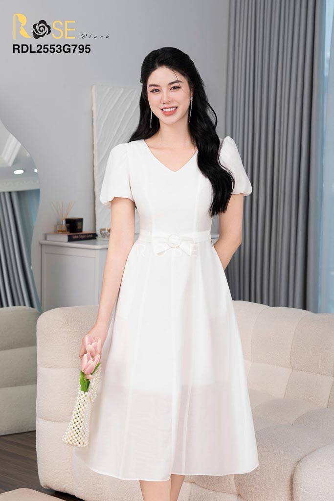 Đầm công sở Rose Black DL2553