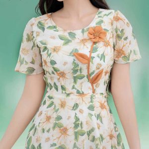 Đầm liền xòe rủ Ciani DL4188