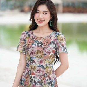 Đầm liền xòe rủ Ciani DL4188