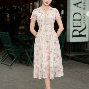 Đầm liền Rose Black RDL2555