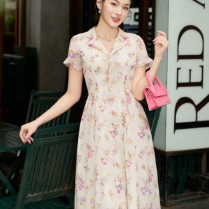 Đầm liền Rose Black RDL2555