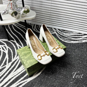 Giày Gucci Gót 7cm Màu Kem-7