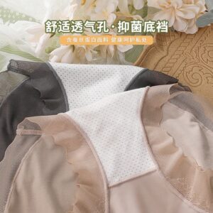 Quần Ren Cạp Cao Gen Bụng Nâng Mông