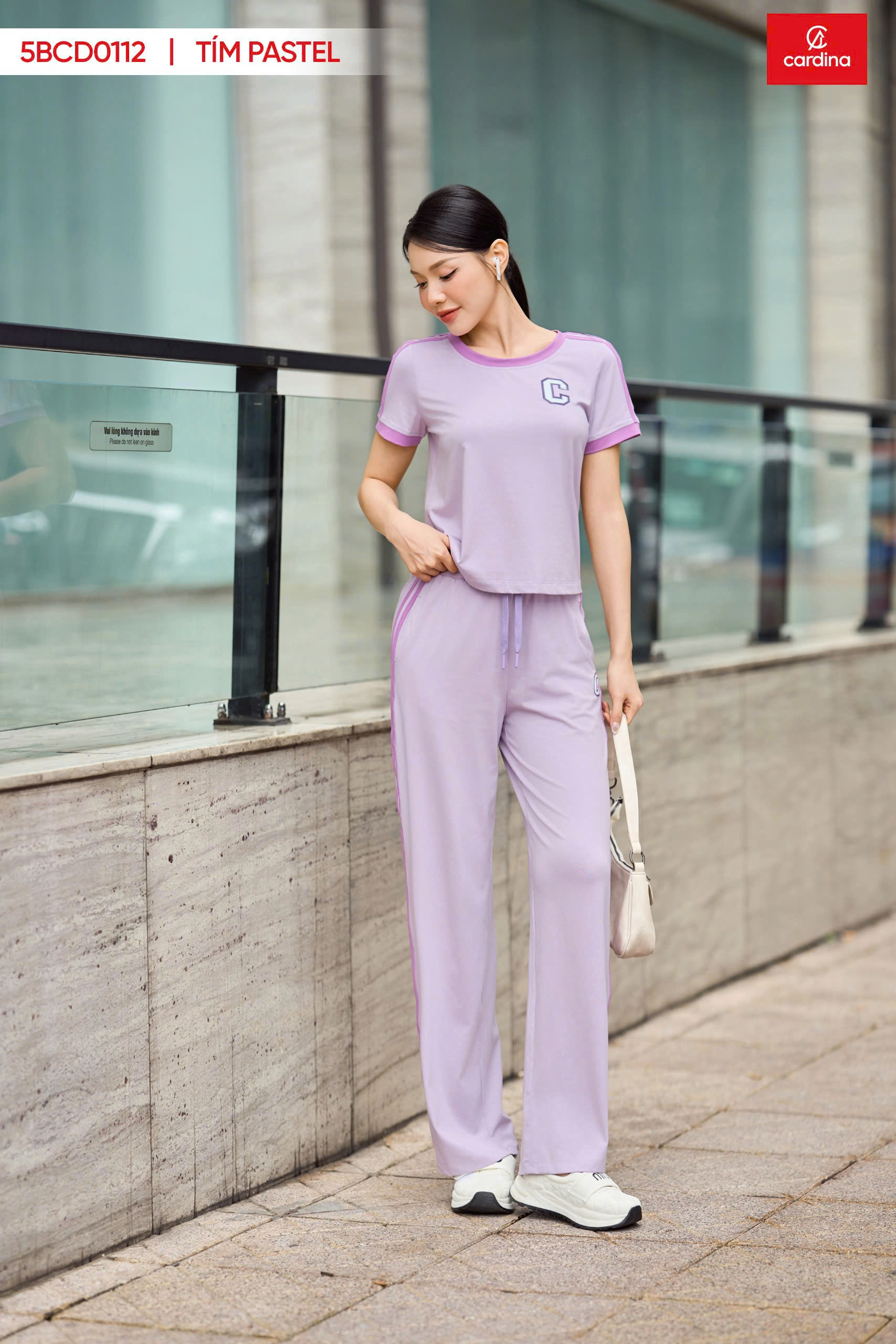 Bộ Cotton Kẻ Trẻ Trung Mặc Nhà