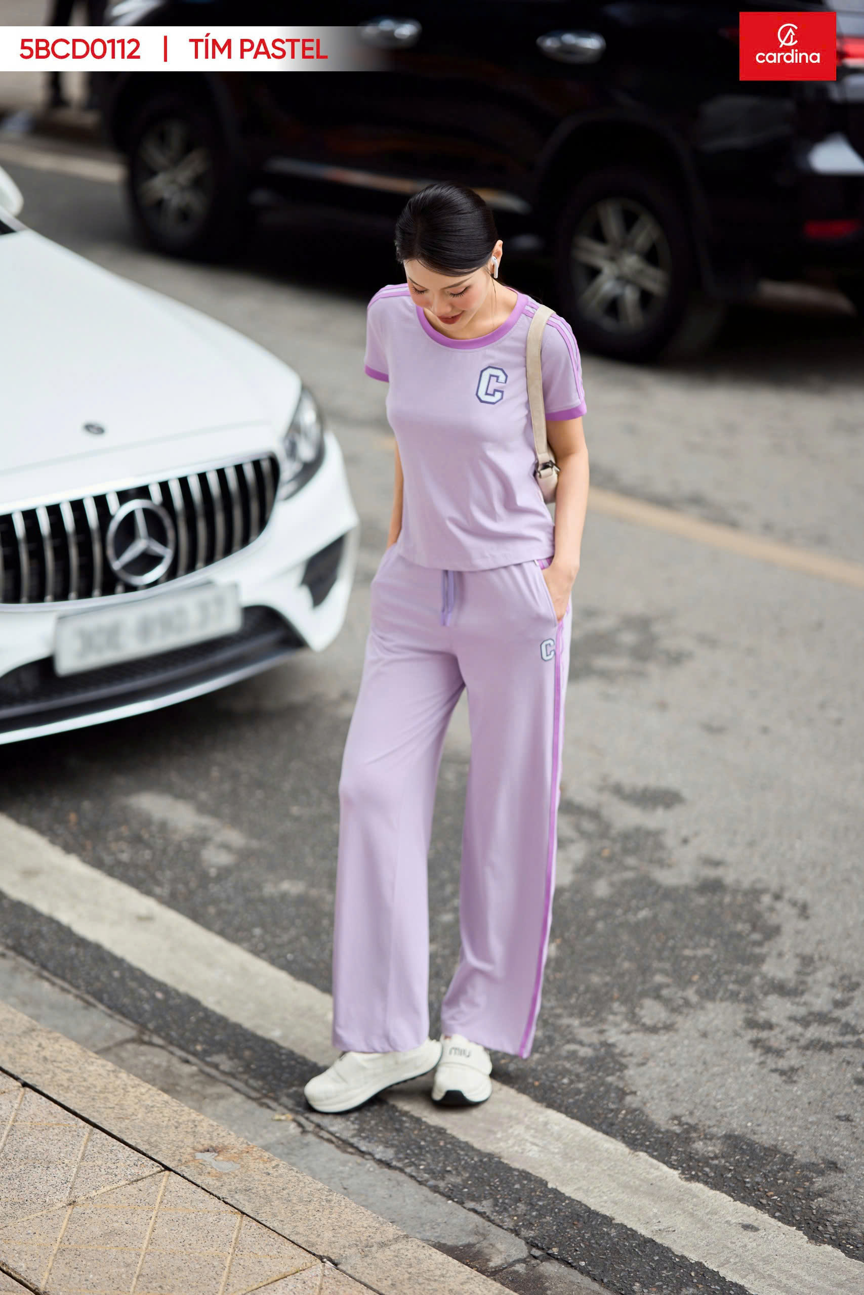 Bộ Cotton Kẻ Trẻ Trung Mặc Nhà