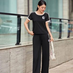 Bộ Cotton Kẻ Trẻ Trung Mặc Nhà