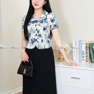 Áo sơ mi hoa nhí MC Fashion mềm mại tinh tế
